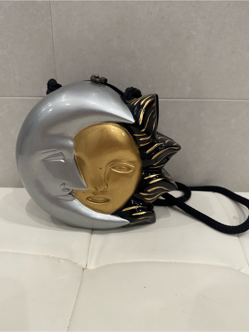 Timmy Woods Beverly Hills Sun and Moon Pendant Crossbody Bag - Gold & Silver